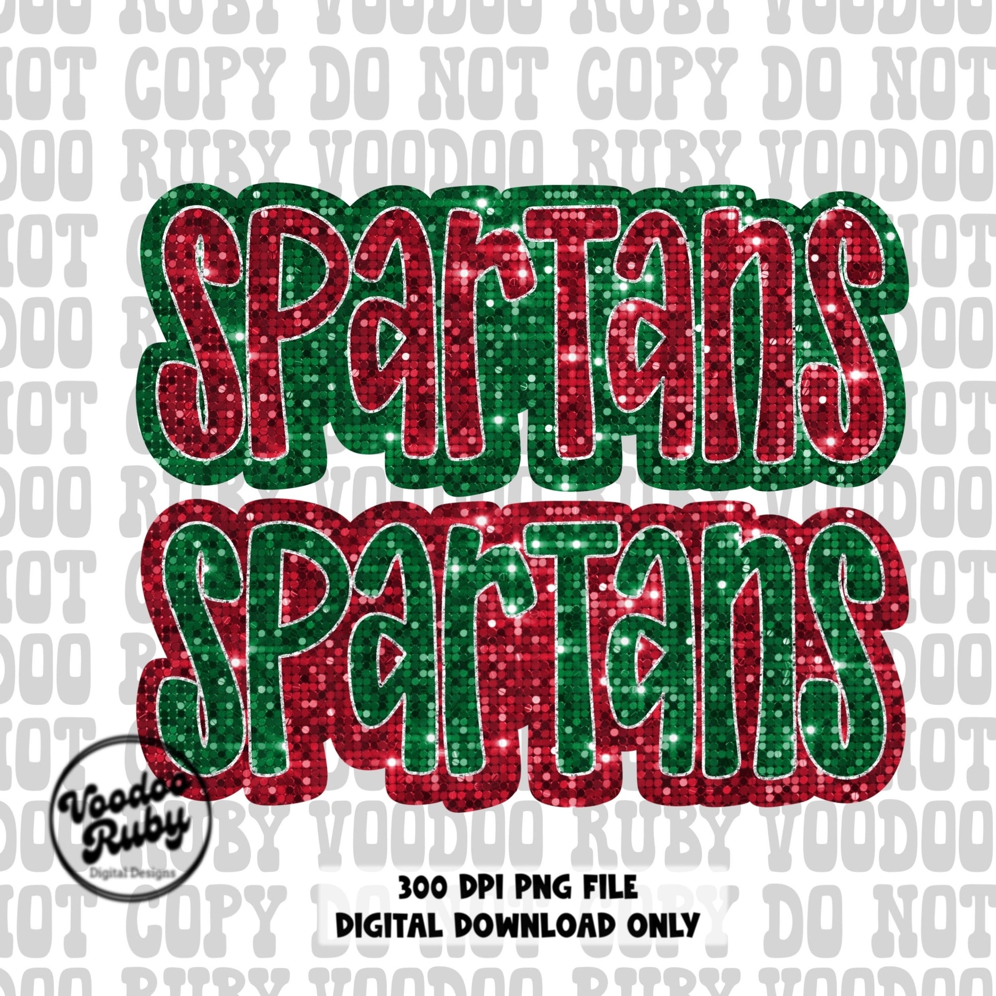 Spartans PNG Design Christmas mascot png 300 dpi high resolution dtf sublimation faux sequin png