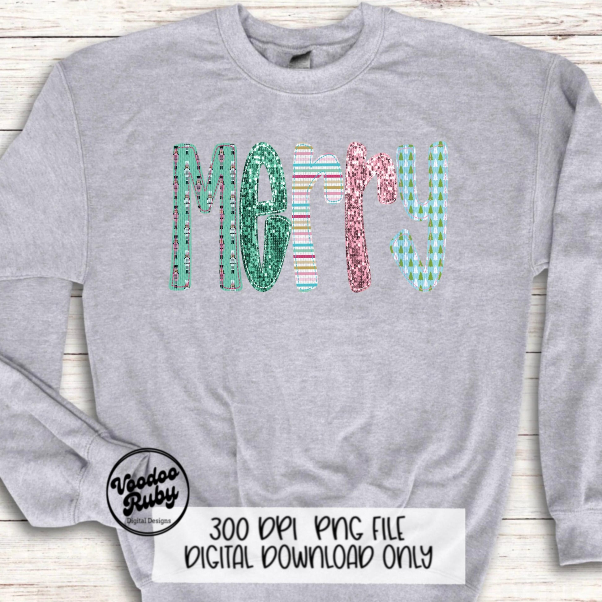 Sequin Pink Merry PNG Design Sublimation Digital Download Merry Christmas PNG Faux Sequins Faux Applique Merry DTF Pink Christmas Clip Art
