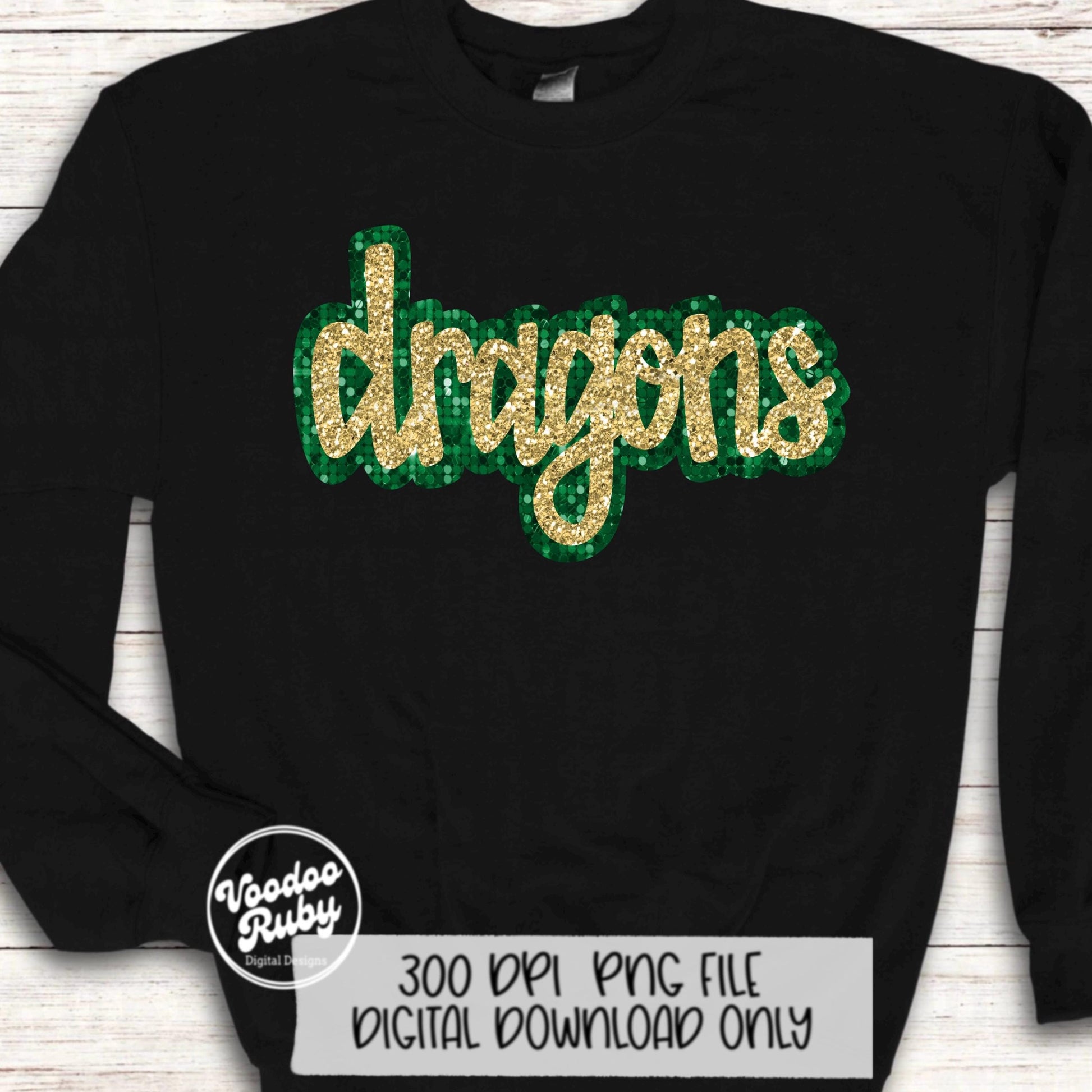 Dragons PNG Design Sublimation Sequins Glitter Hand Drawn Digital Download Faux Sequins Patch PNG Printable Clip Art Faux Appliqué Dragons DTF