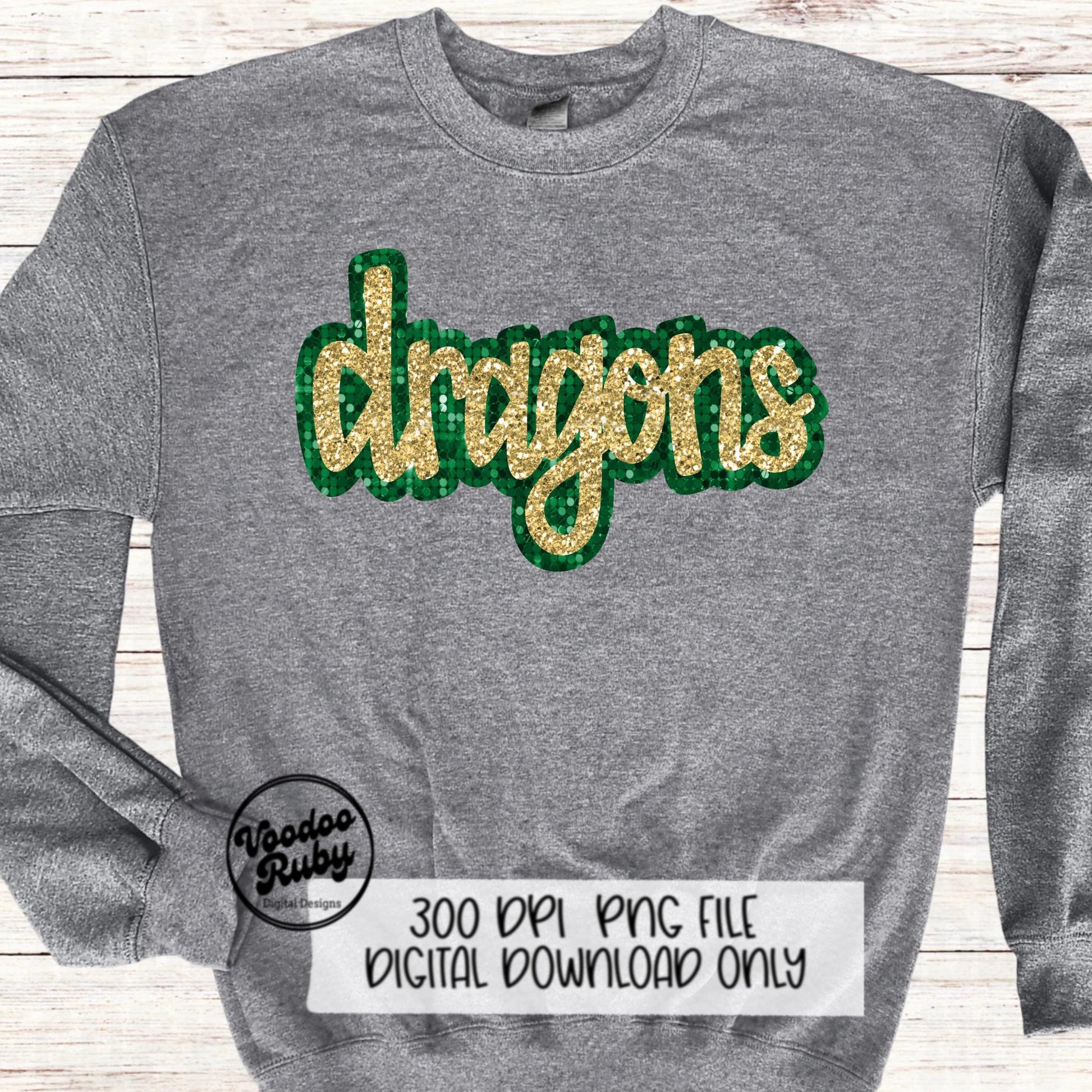 Dragons PNG Design Sublimation Sequins Glitter Hand Drawn Digital Download Faux Sequins Patch PNG Printable Clip Art Faux Appliqué Dragons DTF