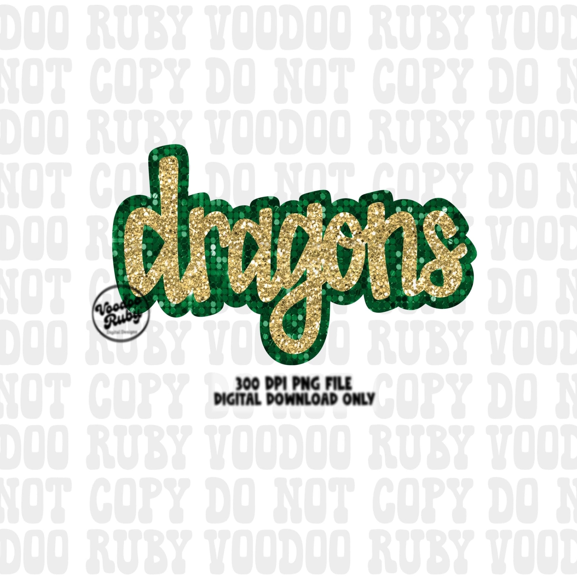 Dragons PNG Design Sublimation Sequins Glitter Hand Drawn Digital Download Faux Sequins Patch PNG Printable Clip Art Faux Appliqué Dragons DTF