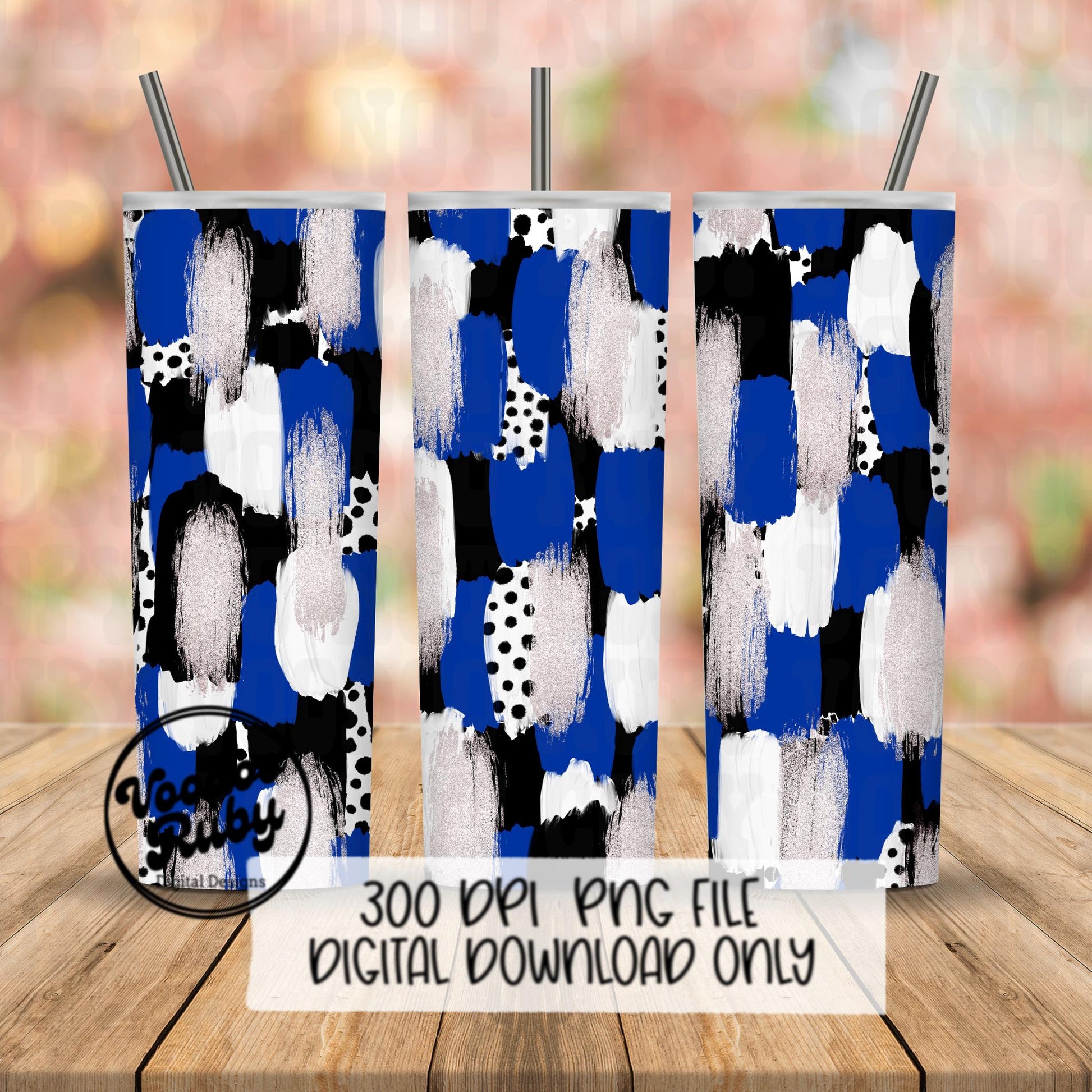 Blue and Black Brushstroke Background PNG Sublimation Digital Paper Hand Drawn Digital Download Football Brush Strokes Messy Paint Mascots