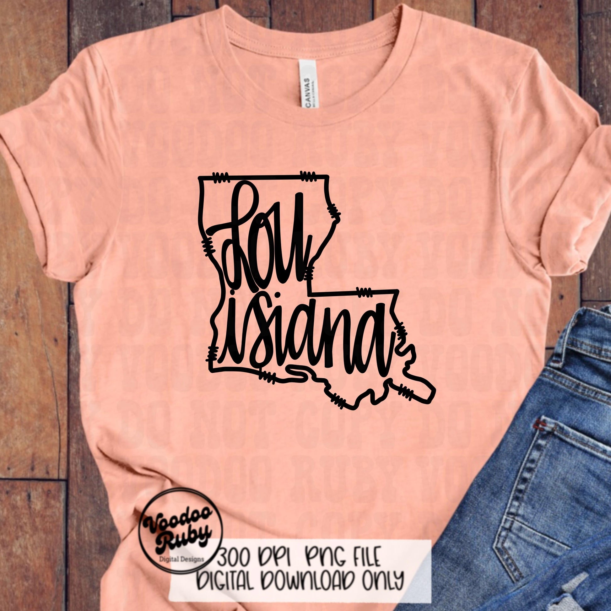 Louisiana PNG Transparent Inside Sublimation Hand Drawn Doodle Designs Louisiana Digital Download Sublimation Blanks Cajun DTF Printable