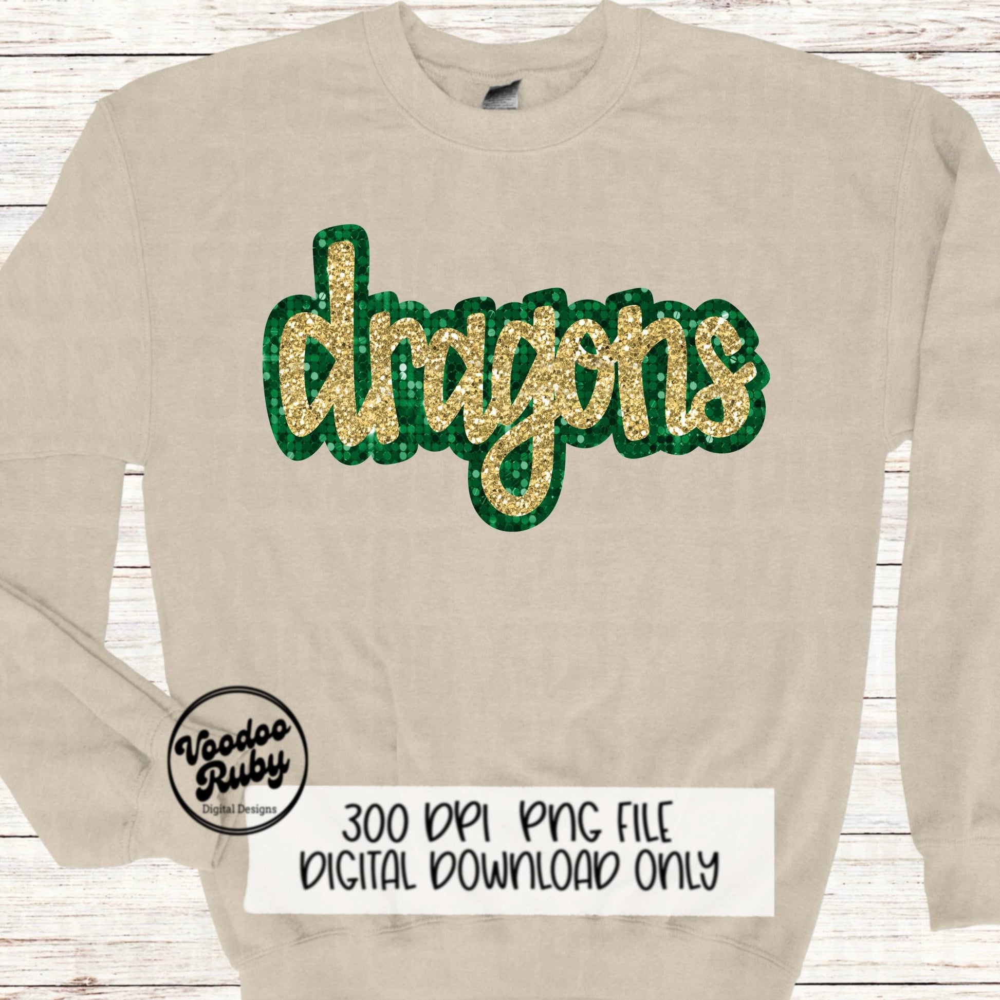 Dragons PNG Design Sublimation Sequins Glitter Hand Drawn Digital Download Faux Sequins Patch PNG Printable Clip Art Faux Appliqué Dragons DTF