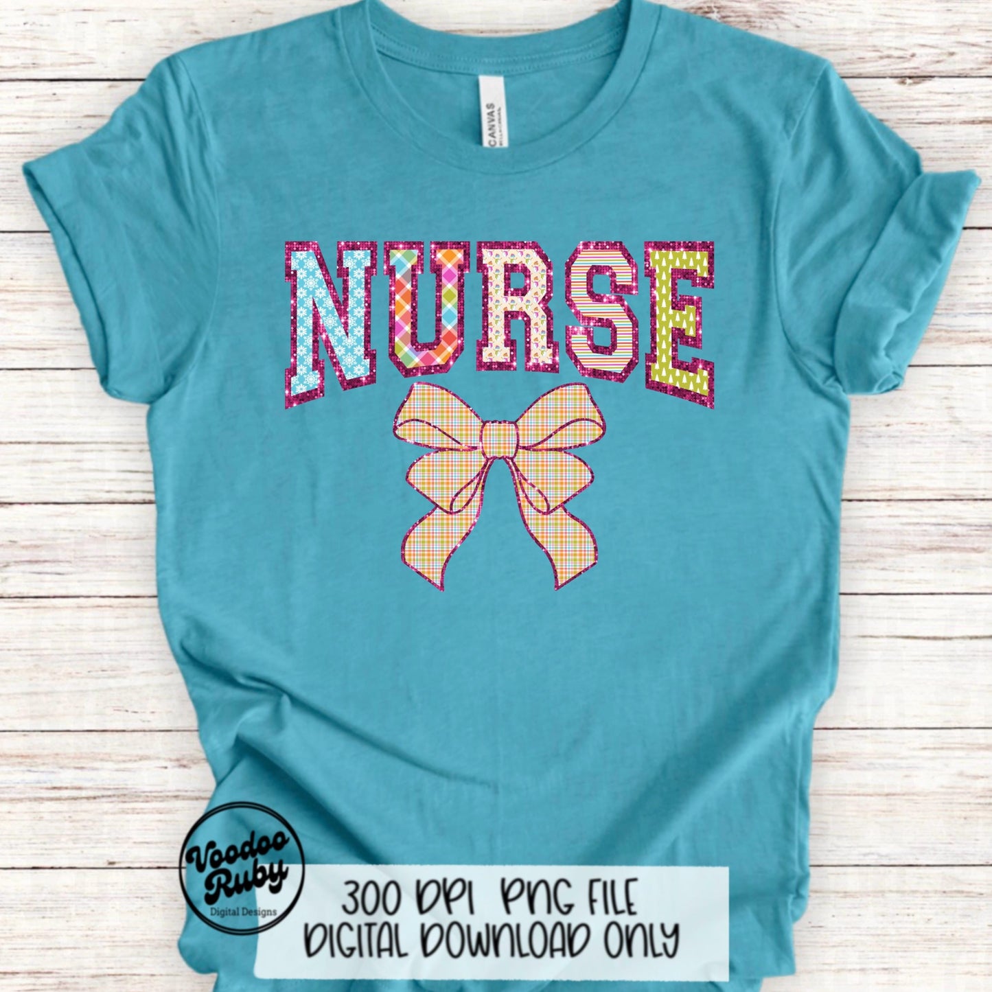 Pink Christmas Nurse PNG Design Sublimation Hand Drawn Digital Download RN PNG Nurse Printable Nurse Clip Art Colorful png Merry Nurse Dtf