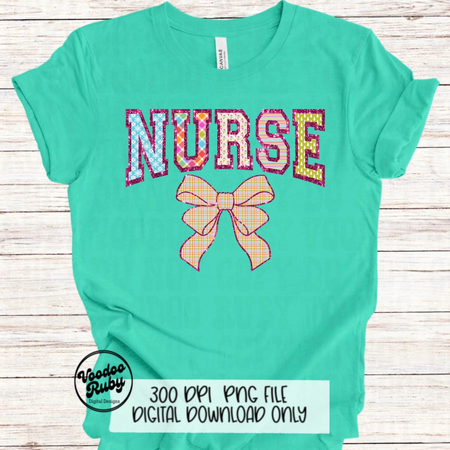 Pink Christmas Nurse PNG Design Sublimation Hand Drawn Digital Download RN PNG Nurse Printable Nurse Clip Art Colorful png Merry Nurse Dtf