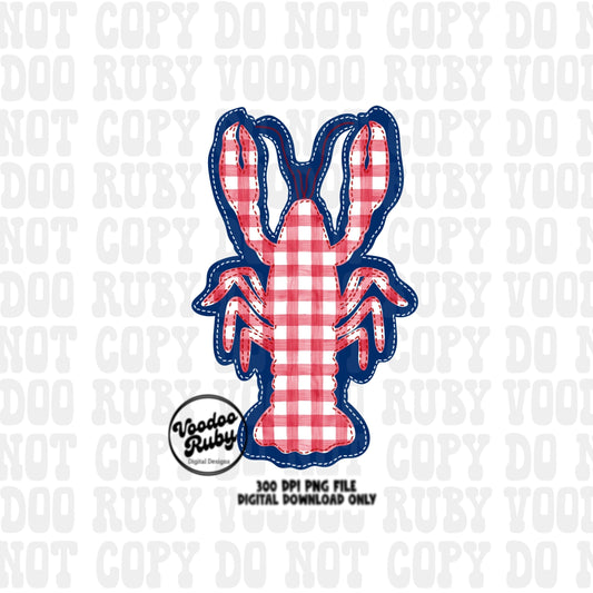 Crawfish PNG Design Embroidery Sublimation Digital Download Crawfish Applique DTF Printable Louisiana PNG Hand Drawn Crawfish Cajun png