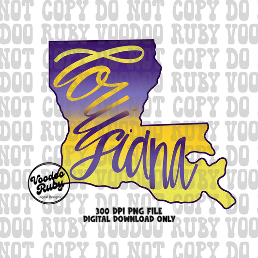 Louisiana PNG Design Hand Drawn Digital Download Sublimation Cajun png Louisiana DTF Printable Clip Art