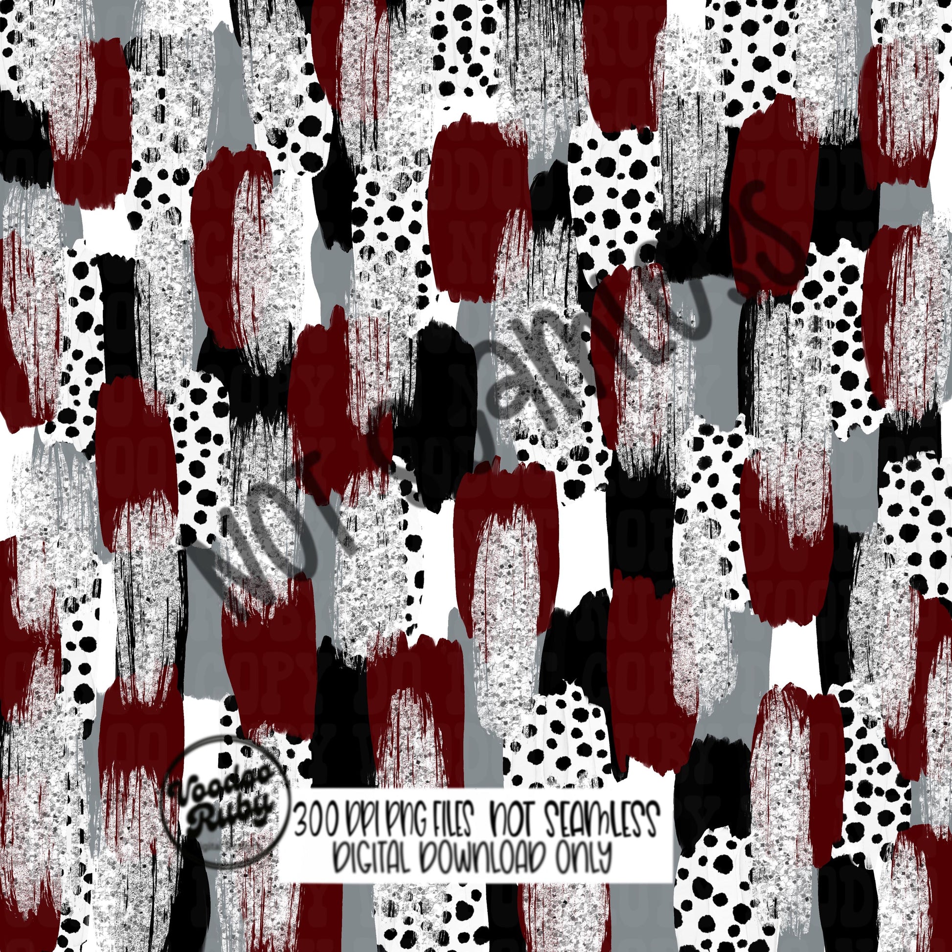 Maroon Gray Brushstroke Background PNG Sublimation Digital Paper Hand Drawn Digital Download Football Brush Strokes Messy Paint Mascots