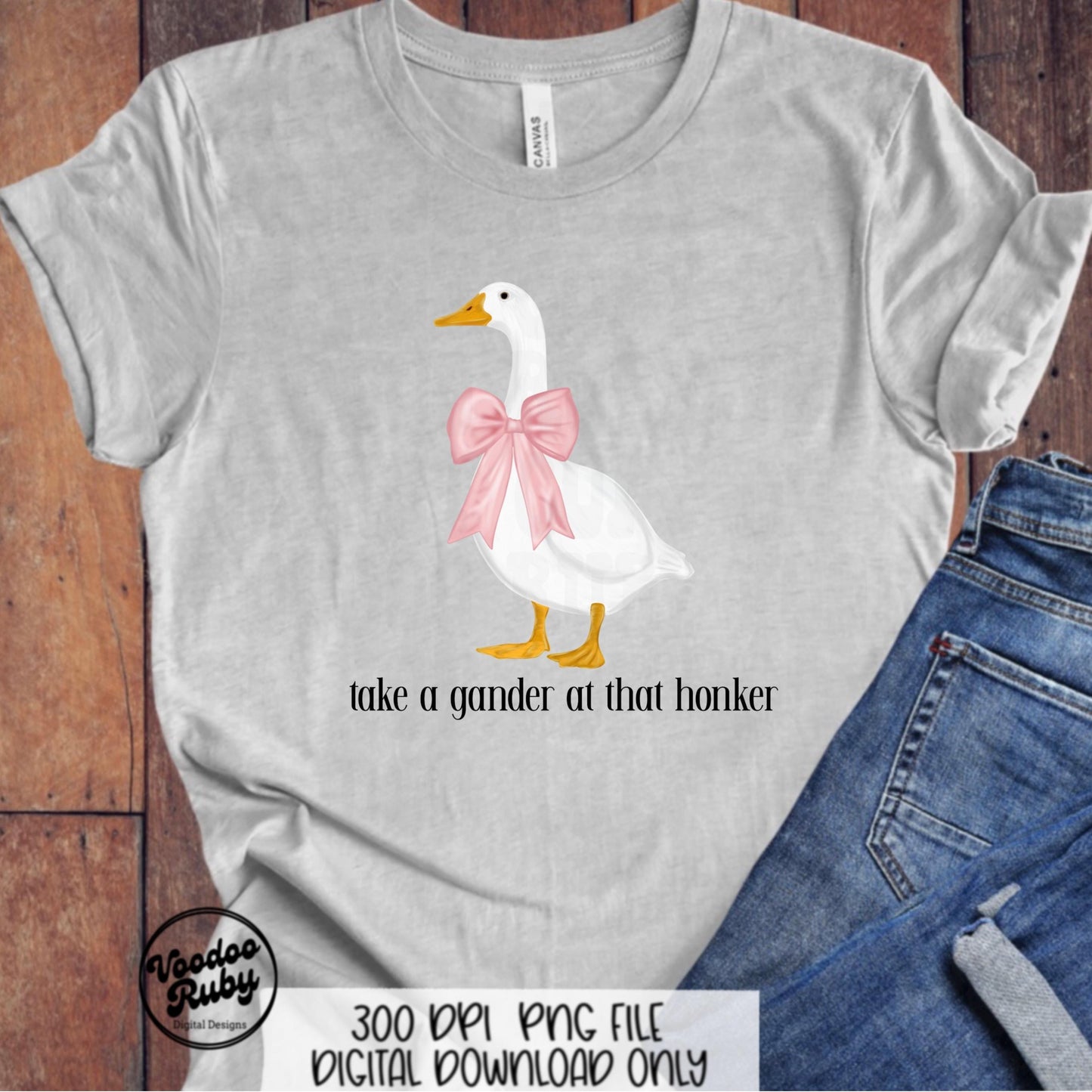 Funny Goose PNG: Vintage 90s Kitchen Design (Digital Download)