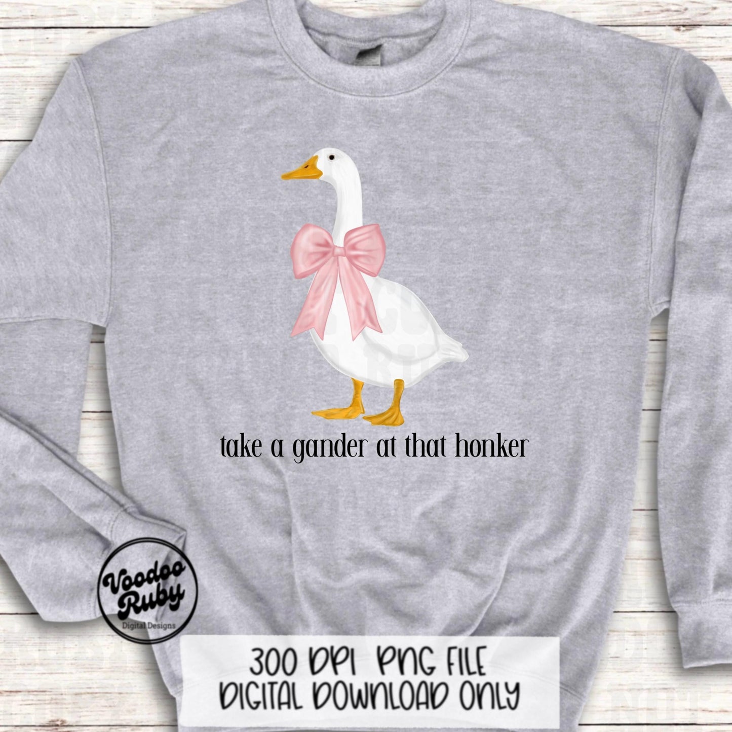 Funny Goose PNG: Vintage 90s Kitchen Design (Digital Download)