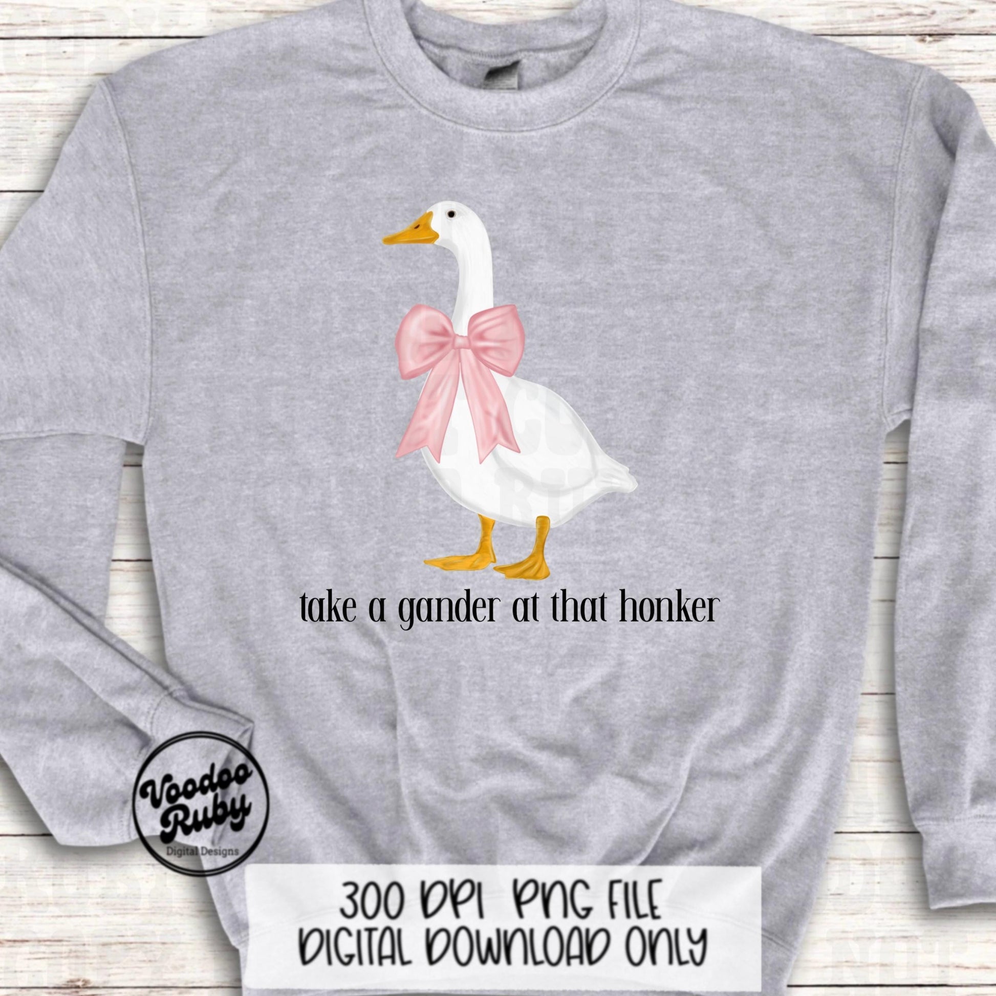 Funny Goose PNG: Vintage 90s Kitchen Design (Digital Download)