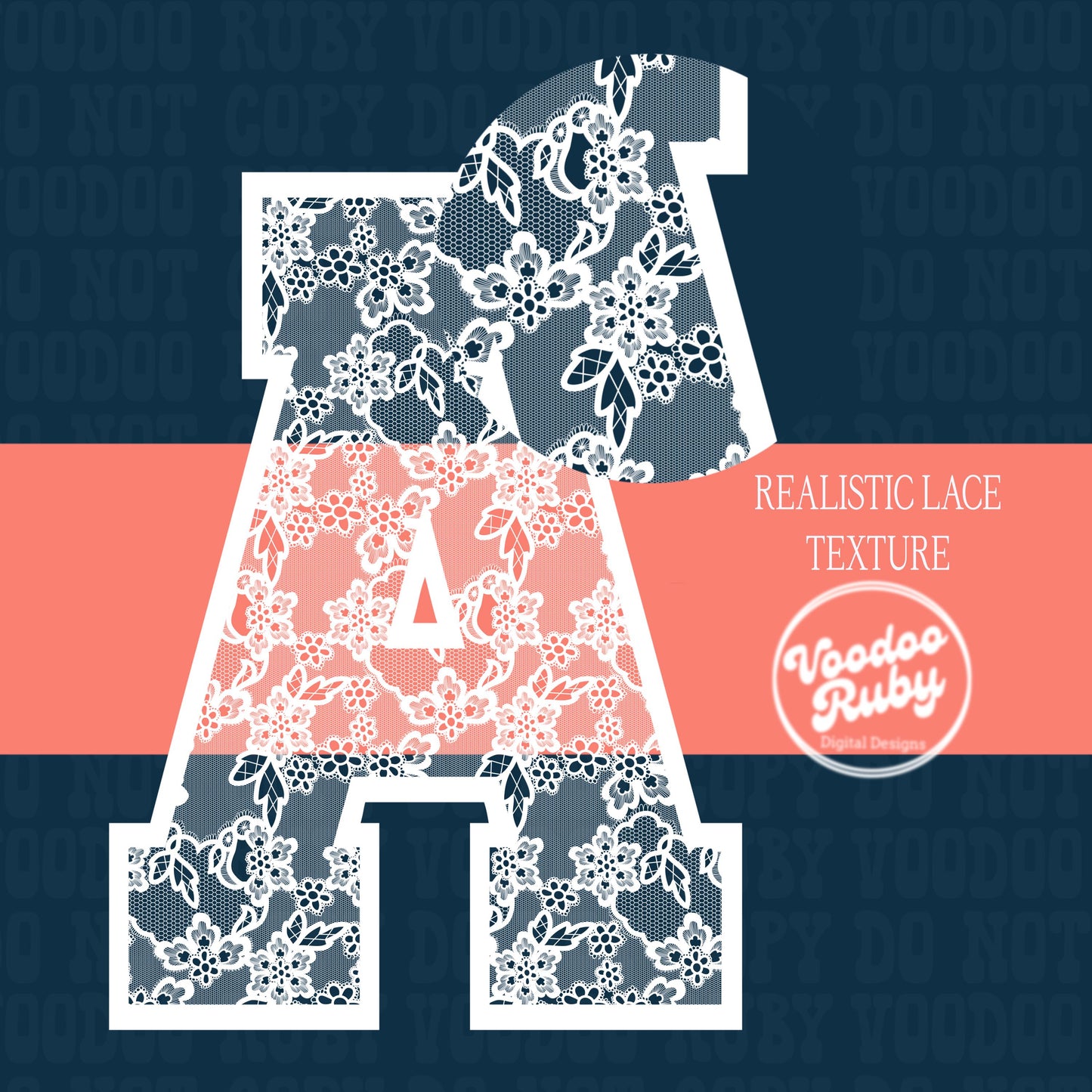 Lace Alphabet PNG Clip Art Bundle: Girly Coquette Letters (Digital Download