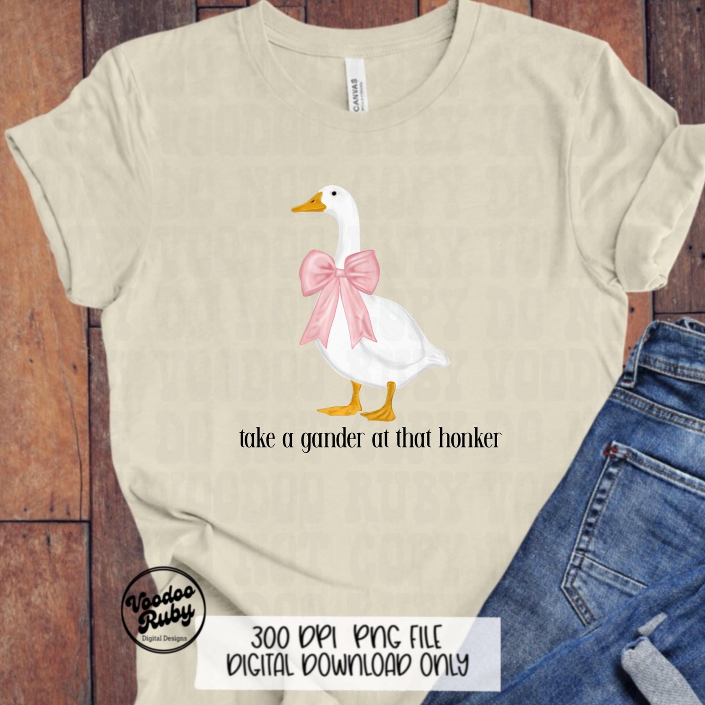 Funny Goose PNG: Vintage 90s Kitchen Design (Digital Download)