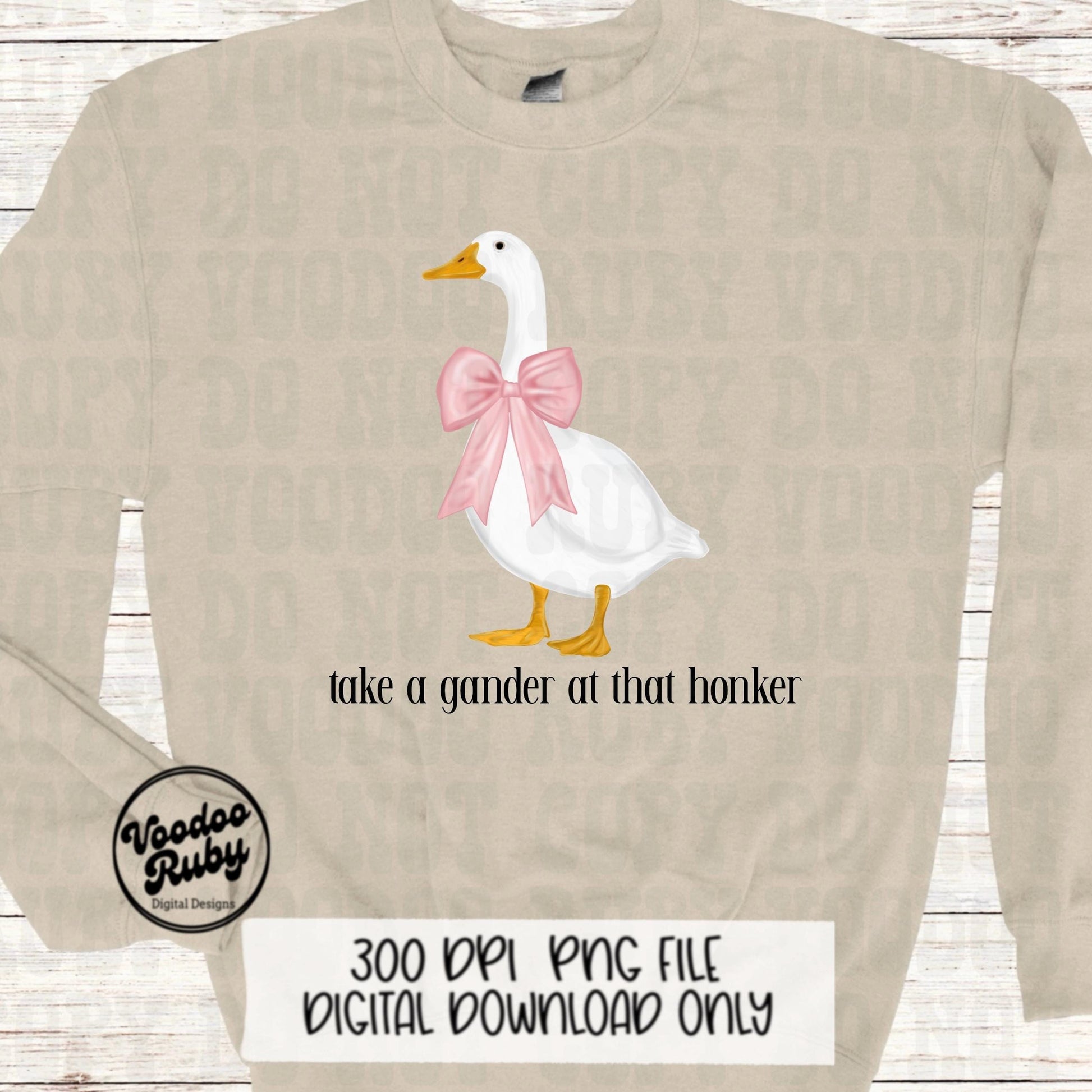 Funny Goose PNG: Vintage 90s Kitchen Design (Digital Download)