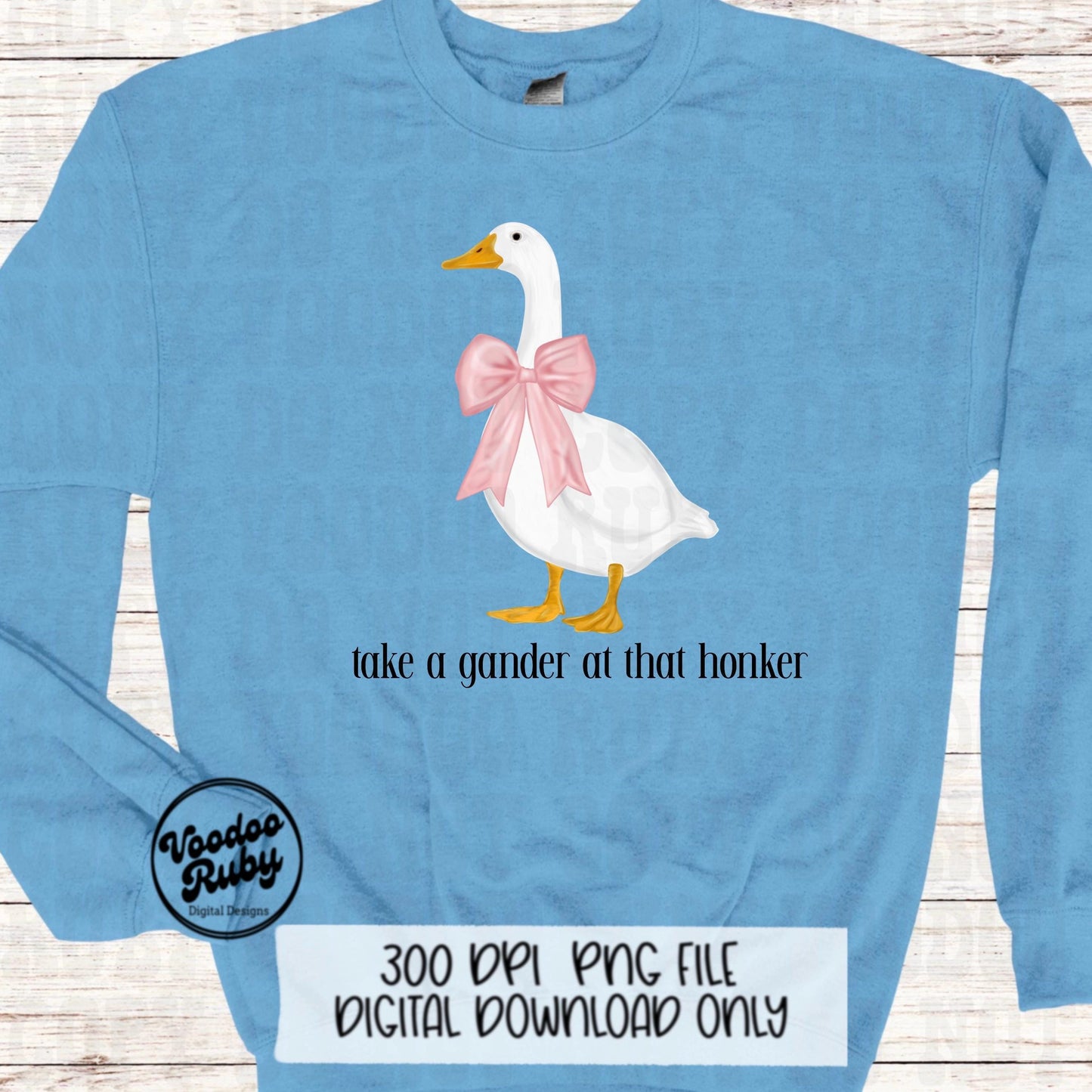 Funny Goose PNG: Vintage 90s Kitchen Design (Digital Download)