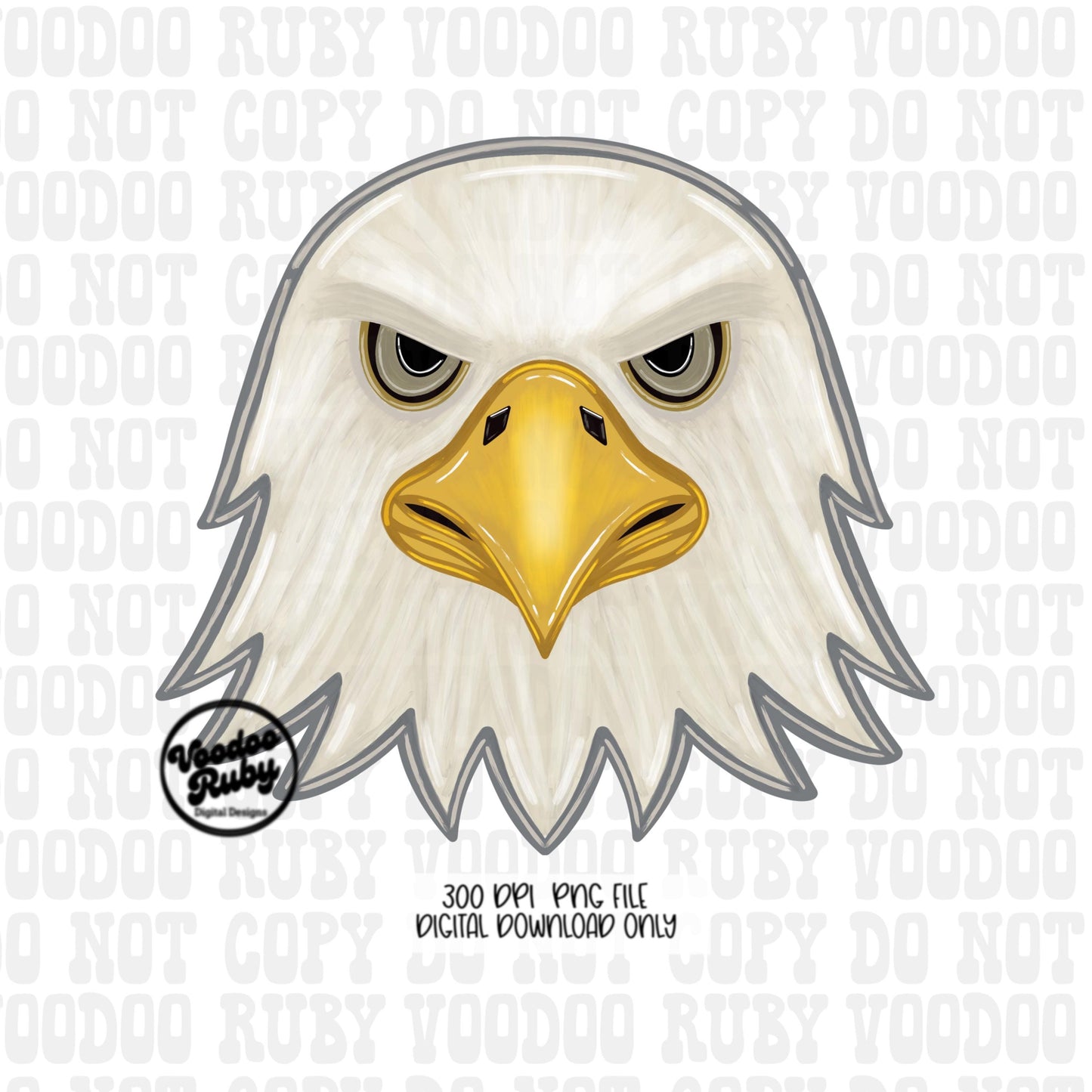 Eagles Mascot PNG: Preppy Stars, Sunglasses, Bows (Digital Download)