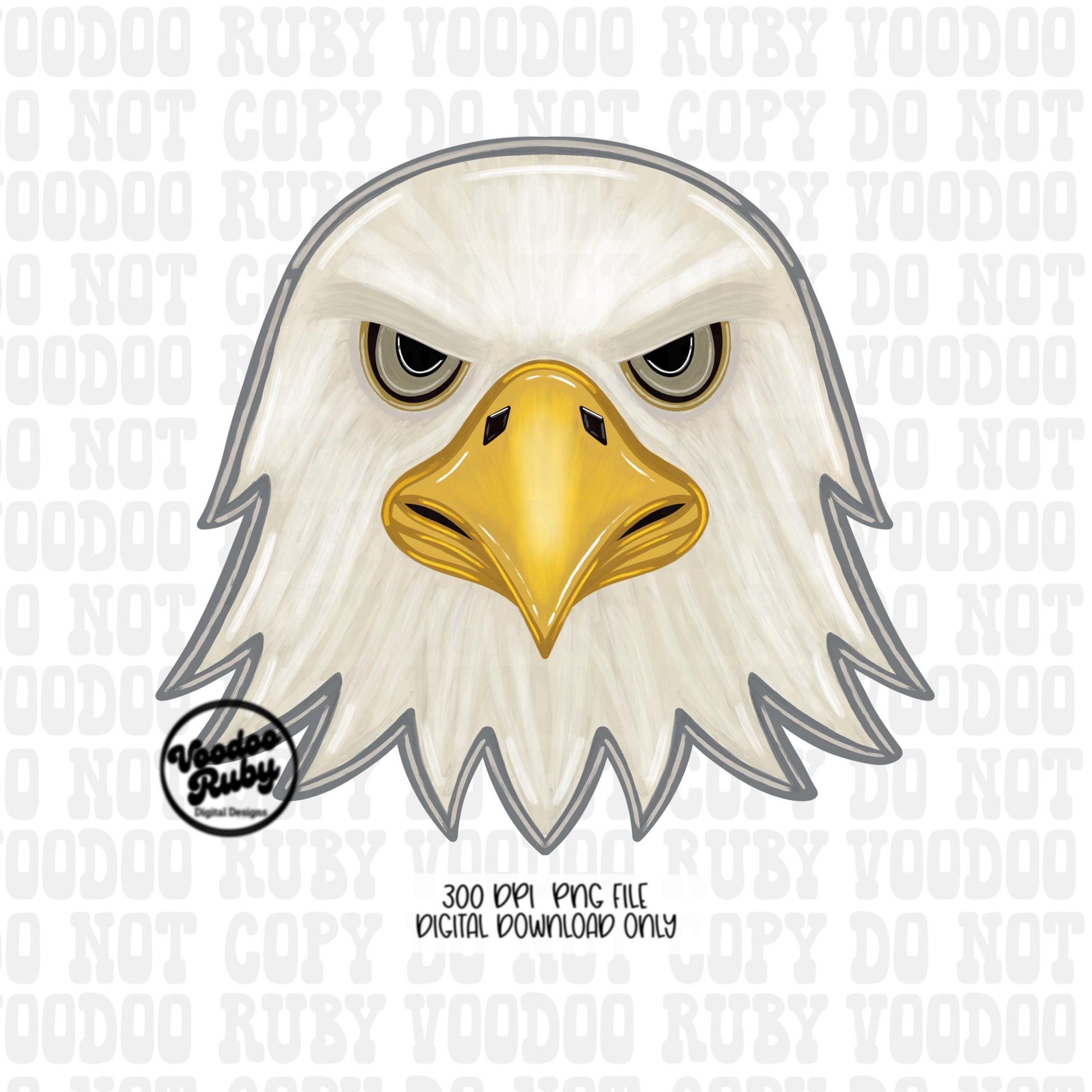 Eagles Mascot PNG: Preppy Stars, Sunglasses, Bows (Digital Download)