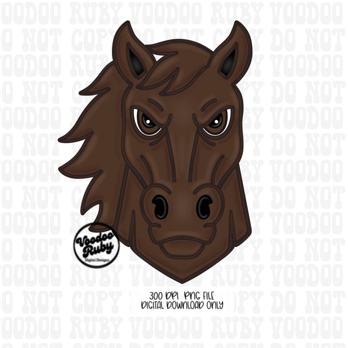 Mascot Bundle PNG: Mustangs Broncos, Preppy Clip Art (Digital Download