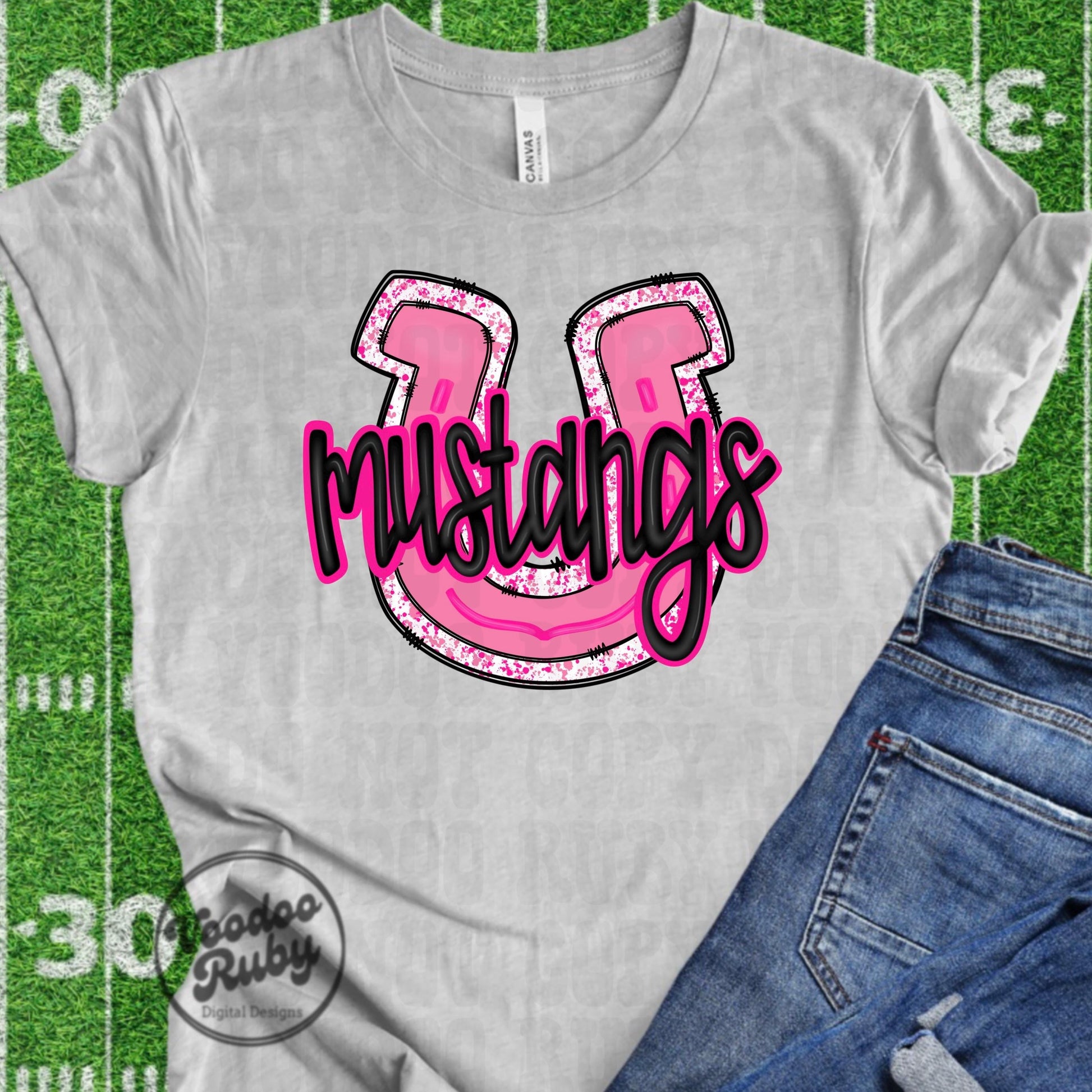 Pink Mascot PNG Bundle: Paw Print, Football, October Awareness (Digital Download)